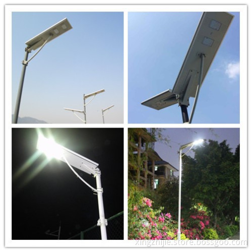 motion sensor integrated led all in one solar street light price with USA Ruipu LED Chip